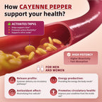 Premium vegan cayenne pepper metabolism booster gummies on plain background