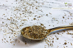 Authentic Organic Way brand dried chamomile blossoms for DIY skincare recipes.
