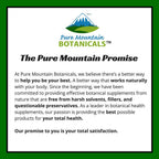 Pure Mountain Botanicals Natural Sleep Aid premium herbal capsule bottle standing upright on a clean retail surface