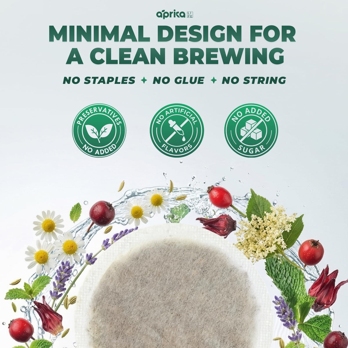 AprikaLife imported wellness product seal and dietary certification info
