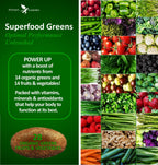 Potent Garden superfood supplement nutritional label detail