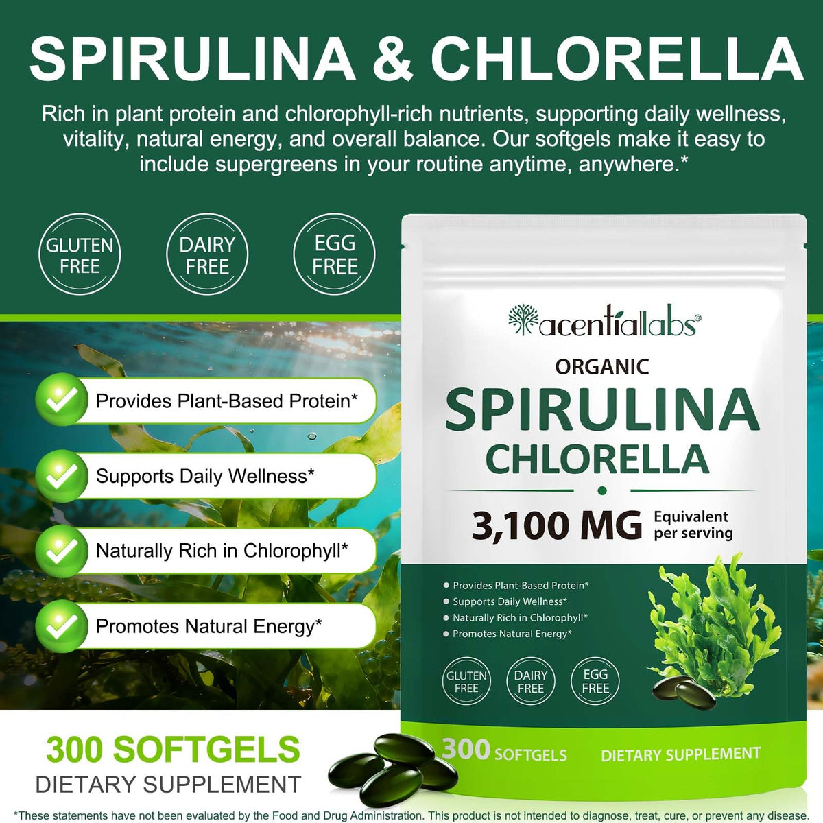 Fanshi Zuzokkaha supergreens supplement 300 softgels packaging