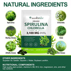 Top view of vegan supergreens softgels for daily wellness