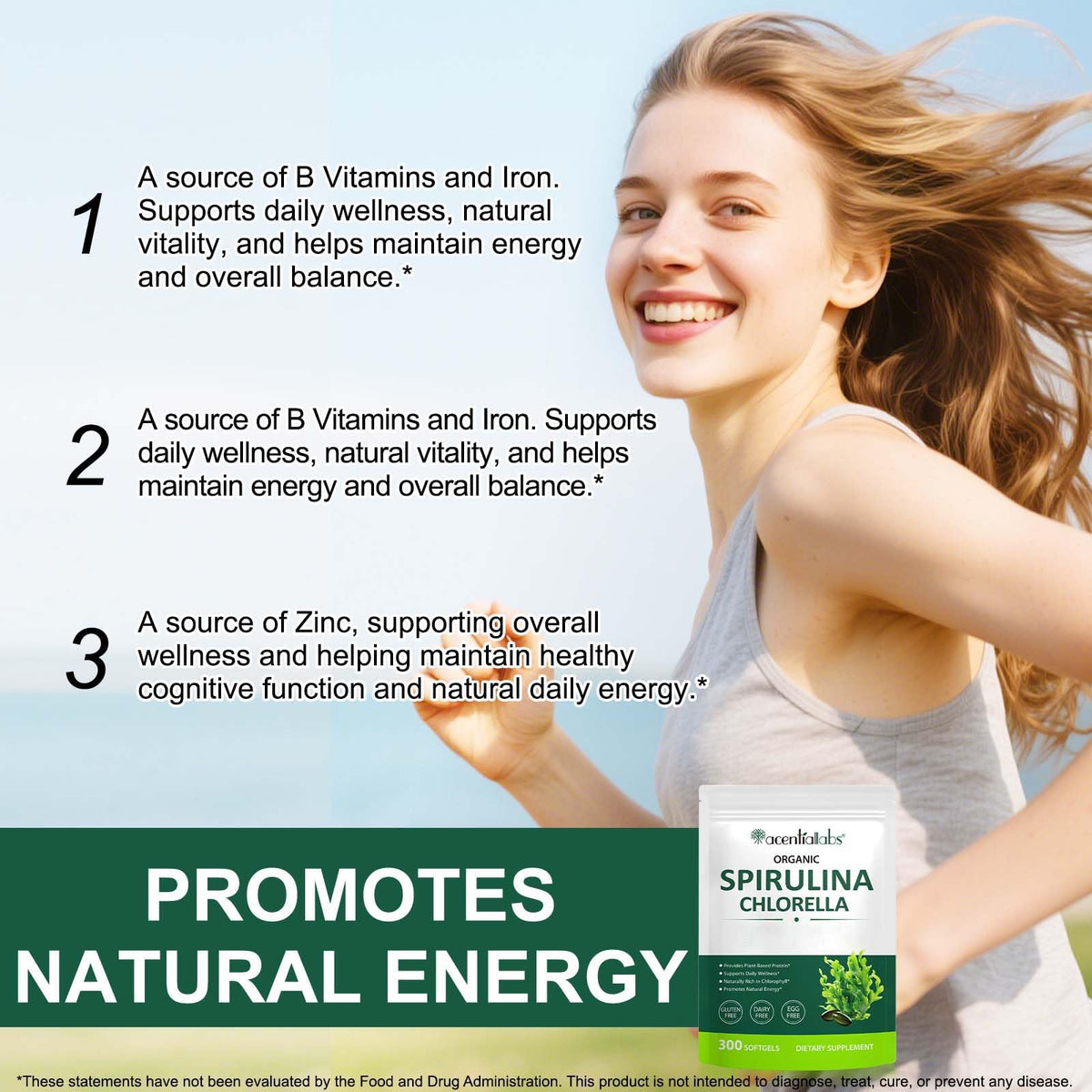 Fanshi Zuzokkaha Spirulina Chlorella supplement side profile