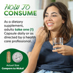 Best Naturals Alfalfa Green Super Food capsules side view