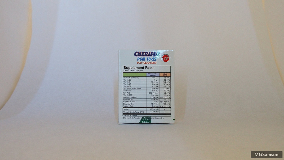 30 capsules of Cherifer PGM for teenage health support