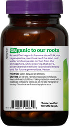 Back of Oregon's Wild Harvest Alfalfa bottle showing ingredients