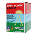 Sun Chlorella Powder green algae superfood supplement label details