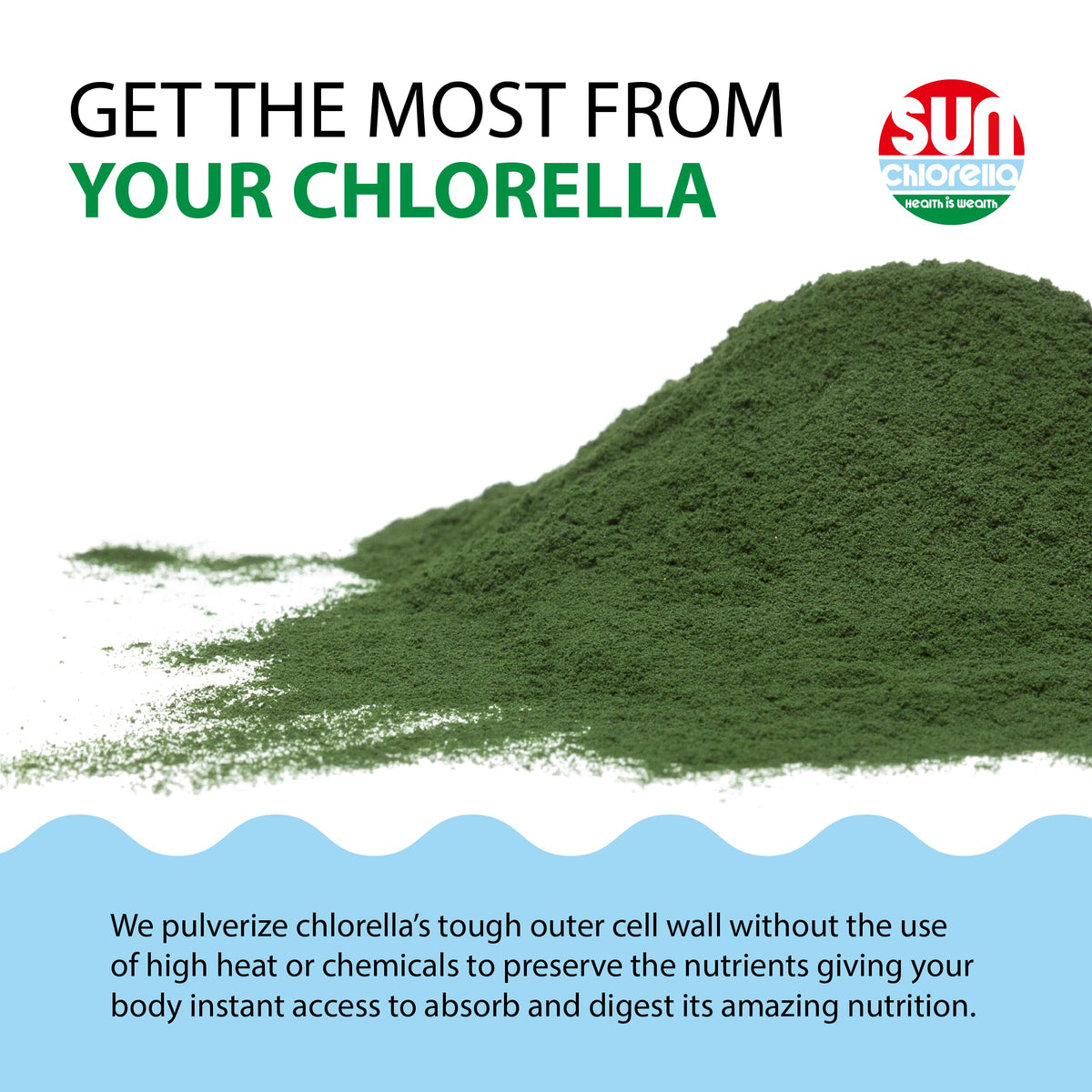 Sun Chlorella nutrition facts and ingredient information label