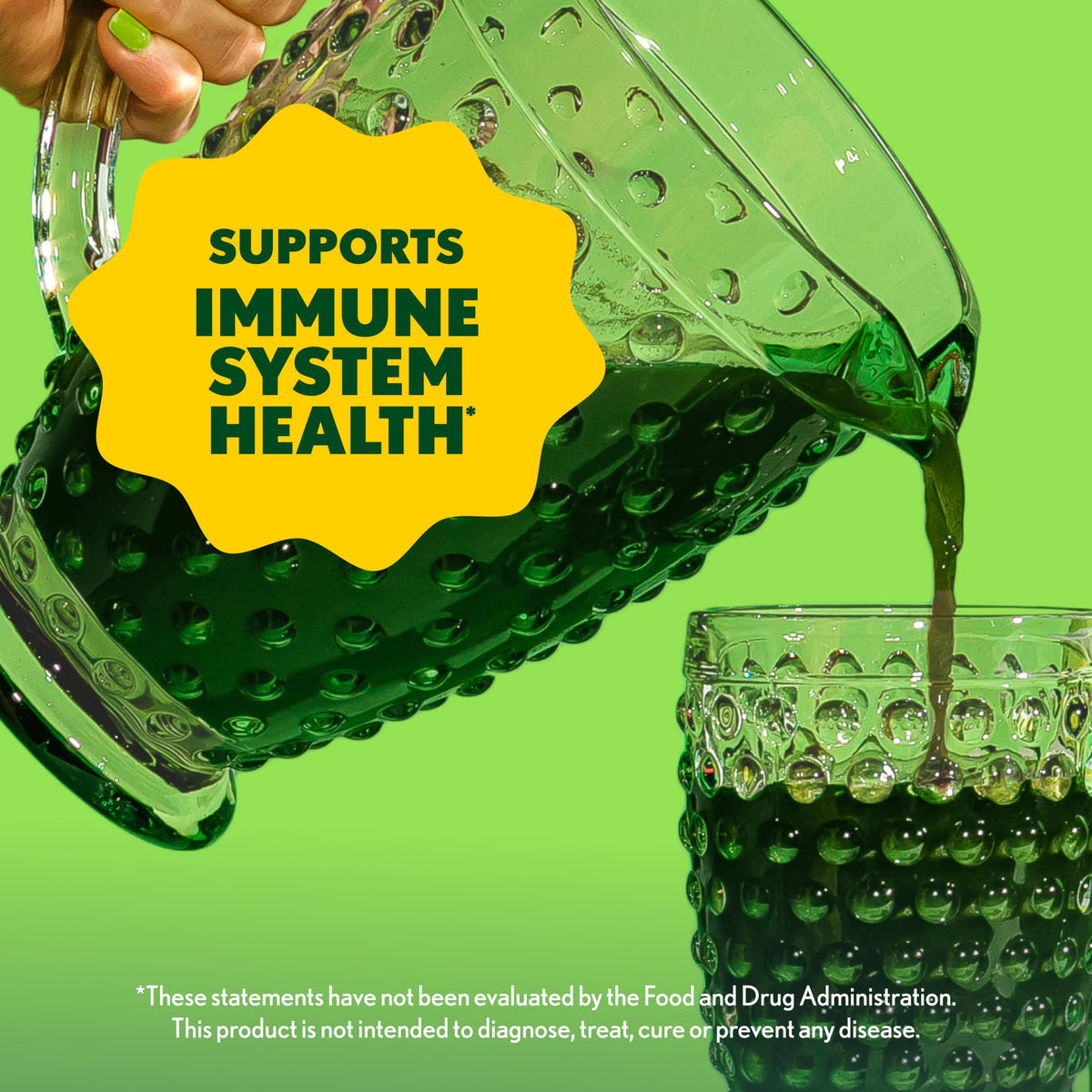 Amazing Grass Greens Blend ingredients and certification labels