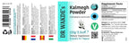 Dr Wakdes Kalmegh Powder back label with usage instructions and dietary information