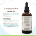 Back label of HerbEra King of Bitters tincture showcasing natural ingredients.