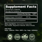 Authentic USA imported Benevolent Nourishment chlorophyll supplement for body odor control and detox
