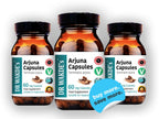 DR WAKDE'S brand organic arjuna bark powder dietary supplement bottle lifestyle presentation