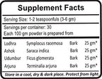 Planet Ayurveda female reproductive health support powder jars container display