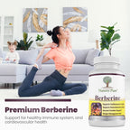 Premium Berberine HCl with chromium and cinnamon bottle packaging