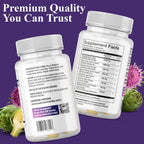 Authentic Serene Herbs detox formula premium bottle display highlighting its pure health benefits for fatty liver support.
