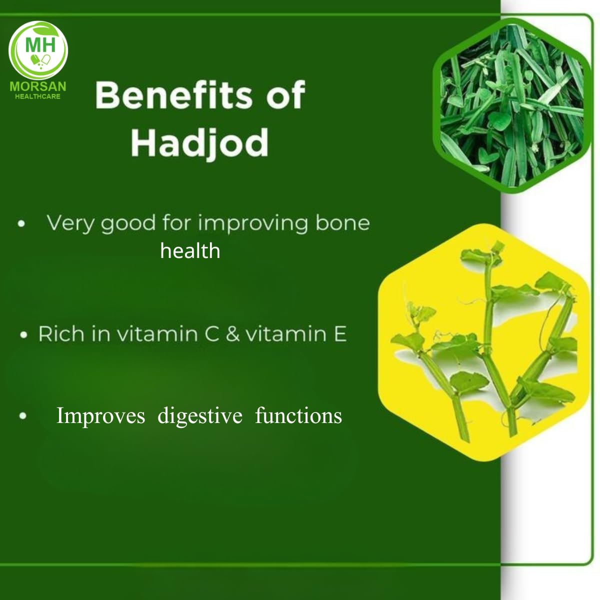 Pure plant based Cissus quadrangularis extract capsules for athletic recovery