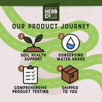 Monterey Bay Herb Co Pau D'Arco Herbal Tea nutrition facts and certification label view
