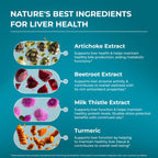 PureHealth Research Liver Health 60 capsules packaging highlighting milk thistle extract.