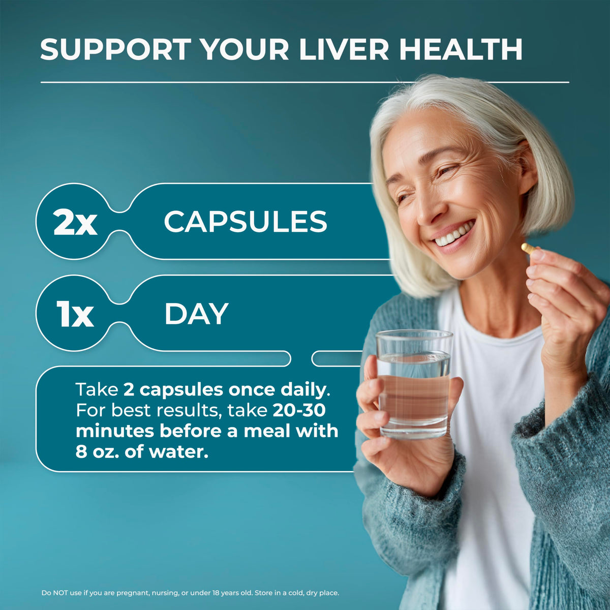 PureHealth Research Liver Health bottle showing the Good Manufacturing Practices certification logo.