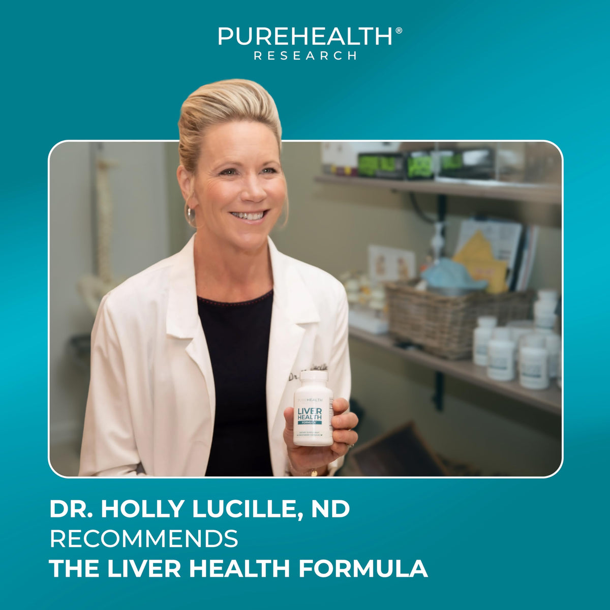 PureHealth Research Liver Health supplement for metabolic support close up image.