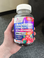 Nature's Nutrition Cranberry Extract Gummies supplement facts label