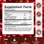 Vitamatic Cranberry Probiotic Gummies Supplement Facts Label