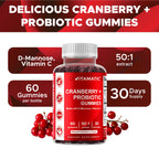 Vitamatic Cranberry D Mannose Gummies Vegan Certification