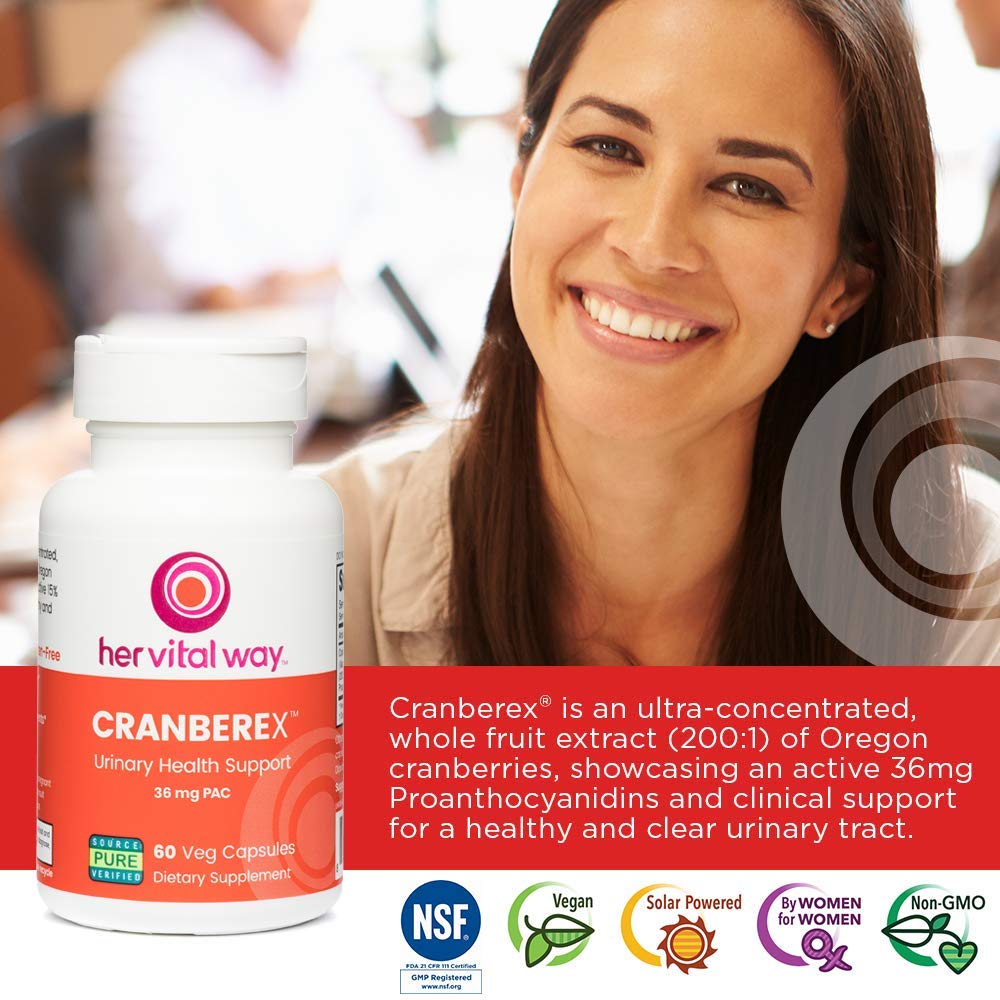 Her Vital Way Cranberex Oregon Cranberry Extract Bottle