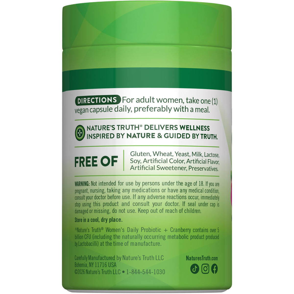 Nature's Truth Women's Probiotic With Cranberry Lifestyle View