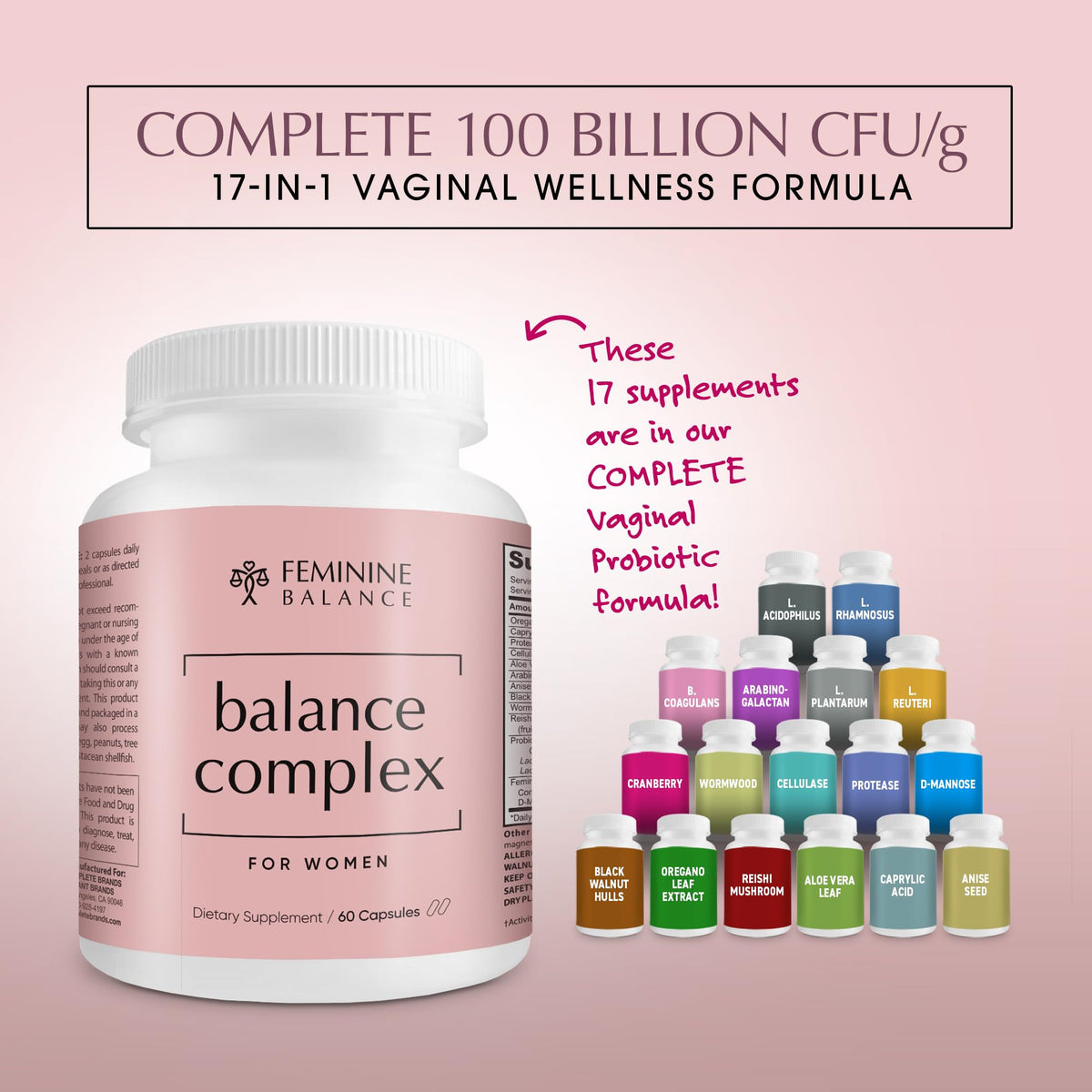 Instant Brands Balance Complex Urinary Tract Support Capsule Size