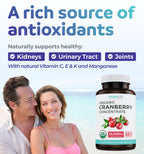 Pure Co Organic Cranberry Extract Urinary Support Supplement Facts