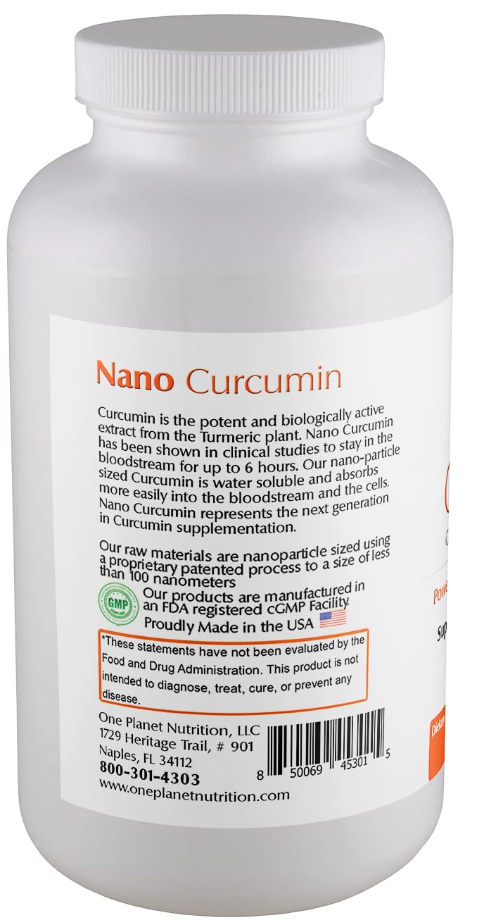 One Planet Nutrition bottle highlighting nano particle technology