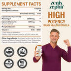 Back label of Zenixzephir liposomal plasmalogen supplement showing usage instructions
