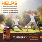 OmniBiotics Organic Turmeric Curcumin supplement facts panel