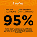 FineVine Turmeric Curcumin with BioPerine USA imported seal