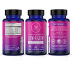 Herb Krave Flow And Glow 120 vegan capsules supplement facts and herbal ingredients list
