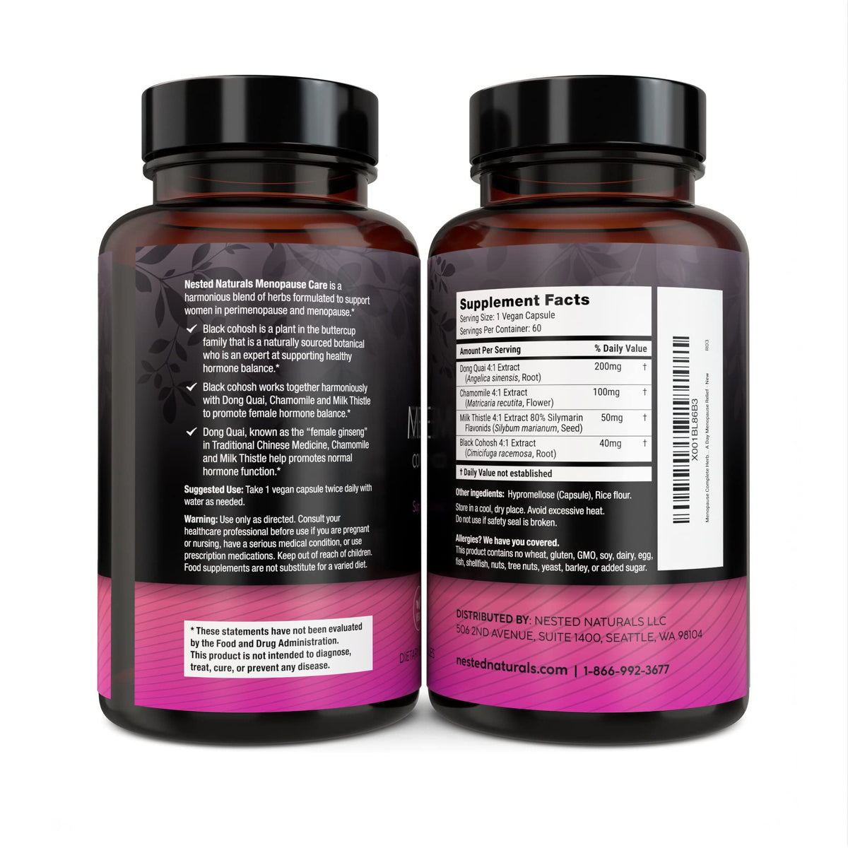 Authentic imported Nested Naturals packaging displaying clear manufacturing verification details.