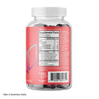 Hyland's Naturals complete PMS rescue mixed berry flavor supplement nutrition facts label closeup.