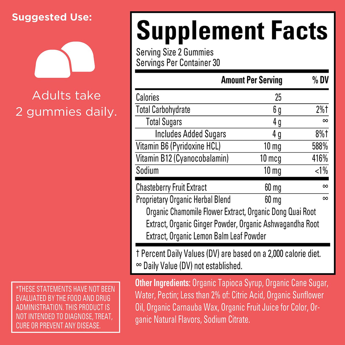 Hyland's total loving care women's hormonal balance gummy vitamins expiration date stamp view.