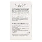 Dong Quai Ladys Herb Tea ingredients panel showing proprietary root blend