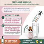Back label of Rejuvica Balanced Femme displaying the forty eight servings and third party lab tested certification.