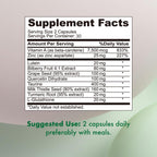 VHC 10 in 1 eye supplement container displaying lutein and bilberry ingredient details.
