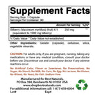 Best Naturals Bilberry Extract 3 pack supplement bottles showing nutritional potency labels
