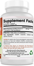 Best Naturals eye health supplement capsules bottles arranged on clean surface