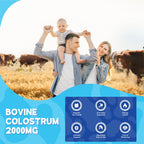 Authentic USA imported sugar free colostrum chewable supplements nutritional panel view
