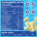 Lactobacillus flavor non GMO colostrum gummies for gut health and hair growth