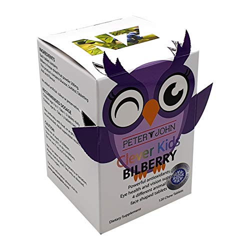 USA imported kids vision care supplement container on a clean commercial background.