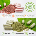 Two-month supply bottle of non-GMO whole food superfood vitamins for daily natural energy